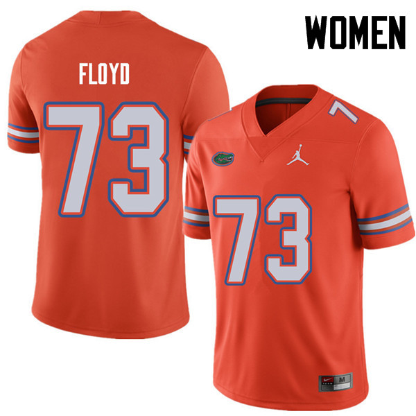 Jordan Brand Women #73 Sharrif Floyd Florida Gators College Football Jerseys Sale-Orange - Click Image to Close